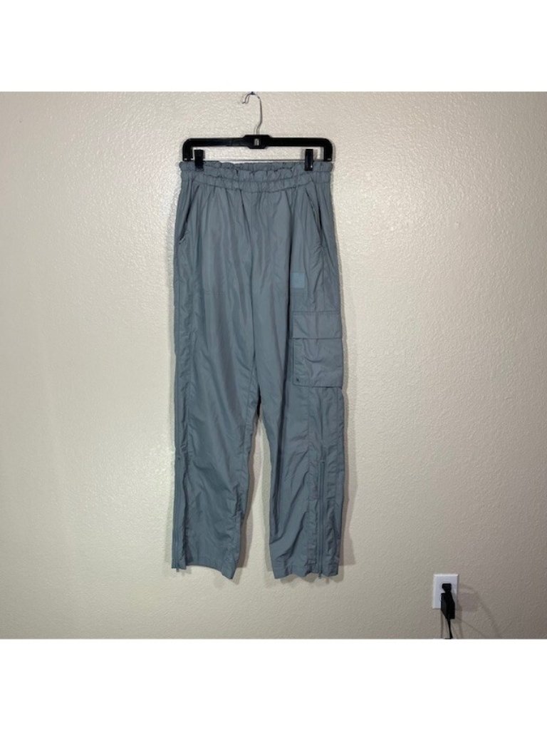 Alo Yoga International Wide Leg City Pant Cargo Pull On In Blue Size Small